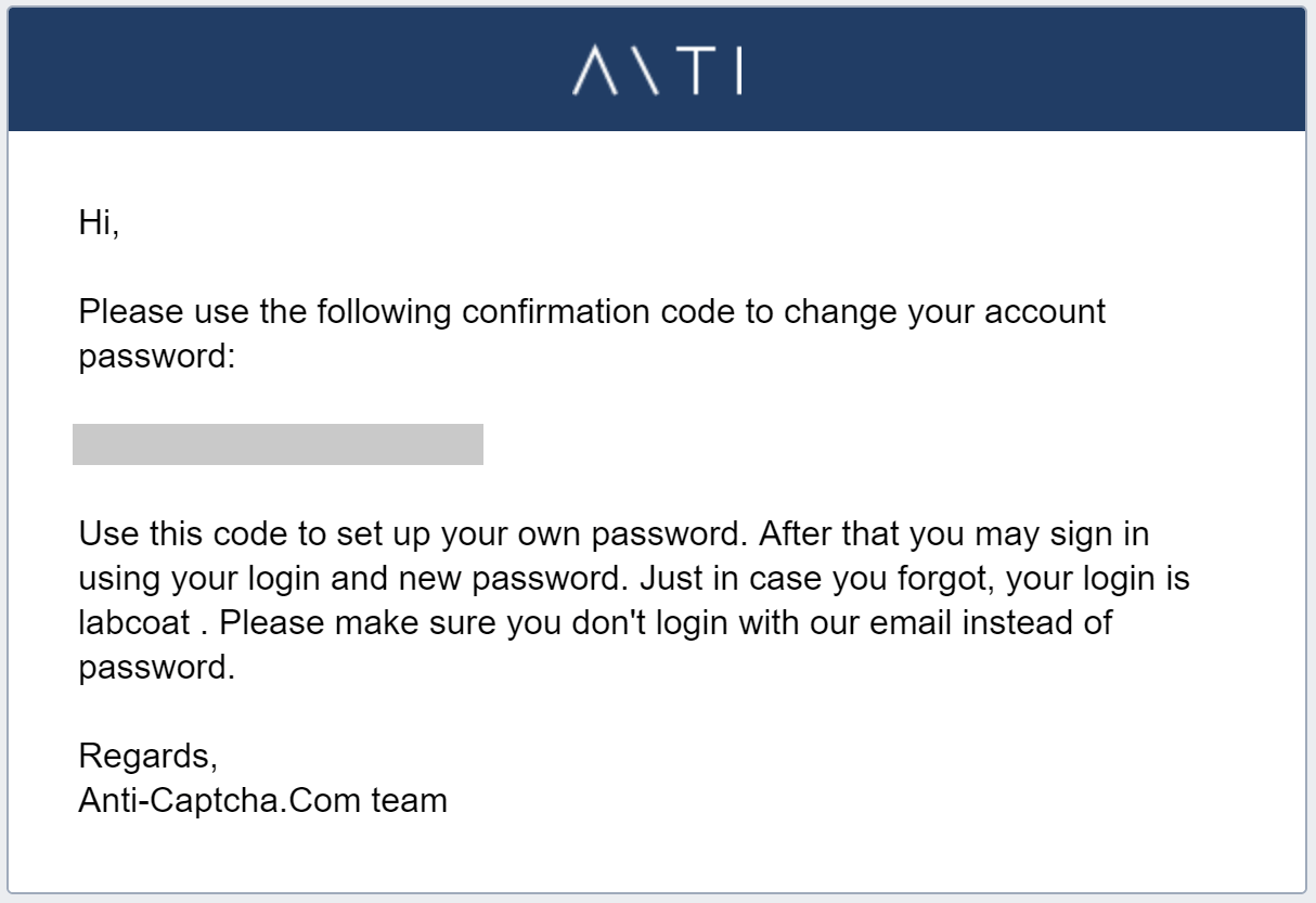 AntiCaptchaパスワード変更